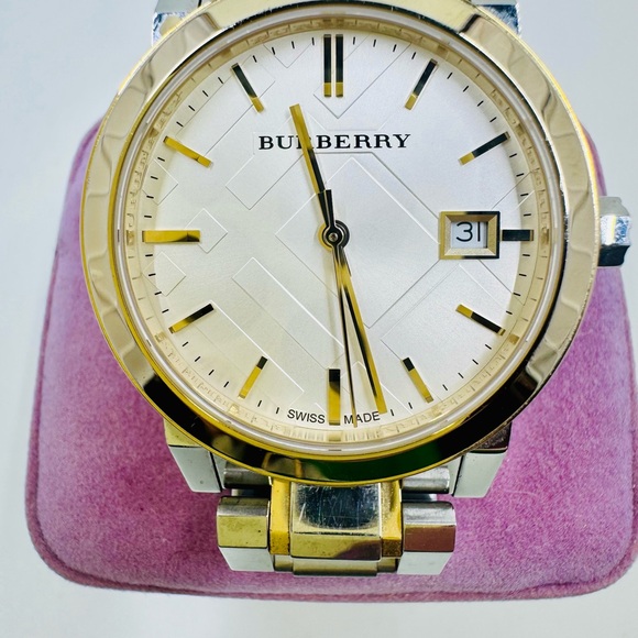 Burberry The City Two-Tone Gold and Silver Watch - Picture 1 of 5